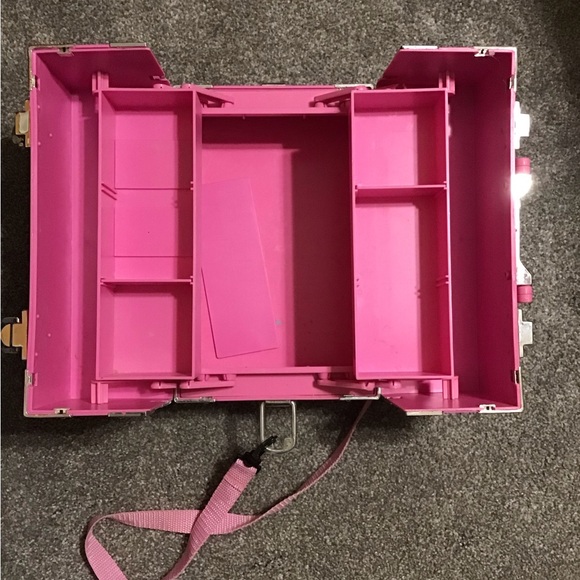 Vintage Caboodle pink and purple with butterflies - Picture 3 of 7